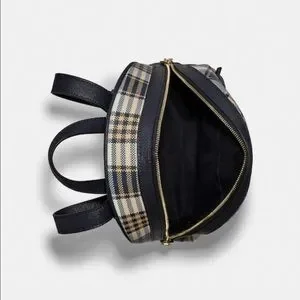 Coach | Bags | Coach Kenley Backpack With Garden Plaid Print  display picture 3